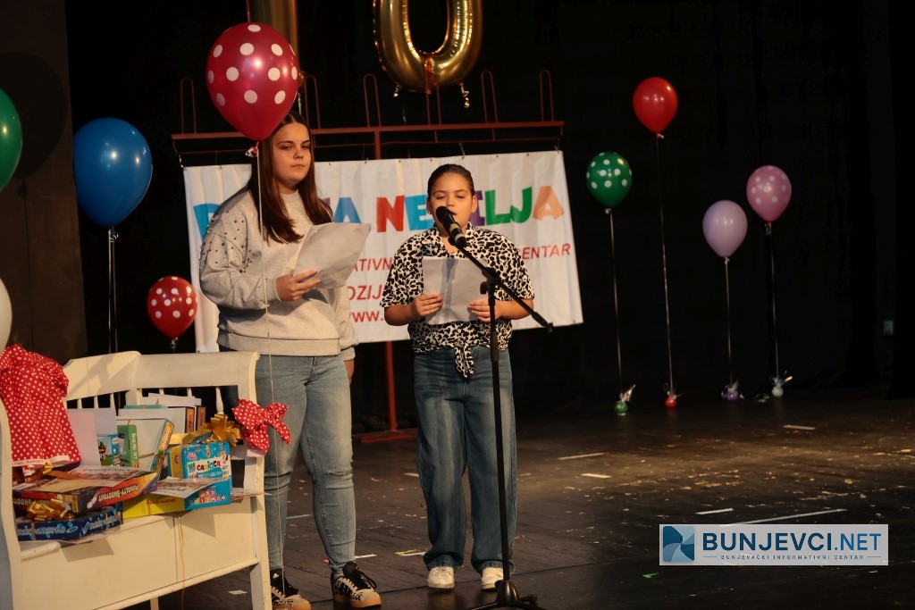 ODRŽANA JUBILARNA DESETA DIČIJA NEDILJA